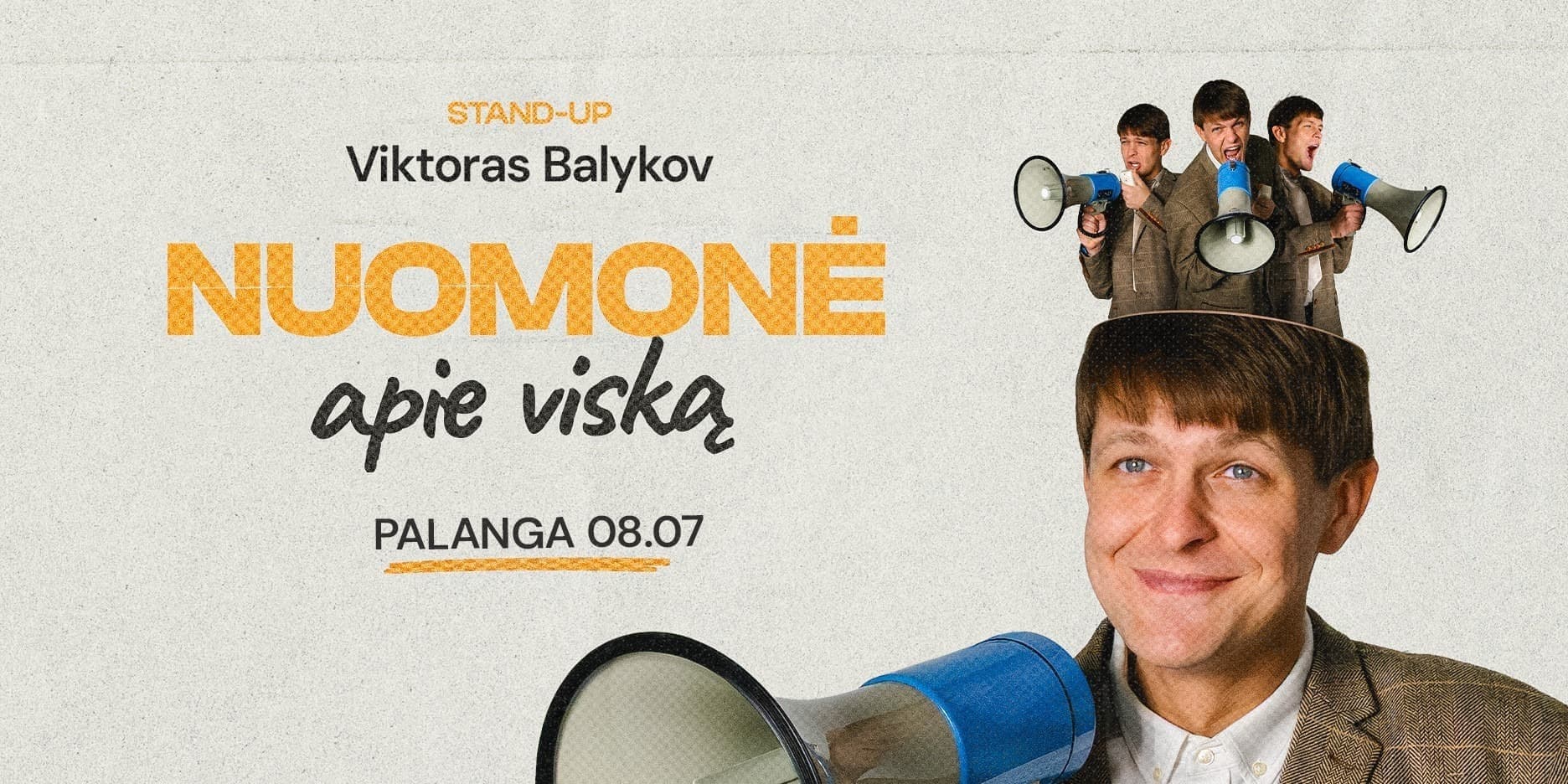 Pirkti bilietus Viktoras Balykov: Nuomonė Apie Viską! Stand-up II PALANGA Palanga, RestoBaras Kupeta Rugpjūtis 07