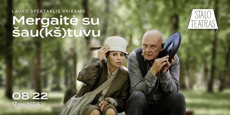 Pirkti bilietus Stalo teatro lauko spektaklis „Mergaitė su šau(kš)tuvu“ Neringa, Lotmiškio g. 2 Rugpjūtis 22