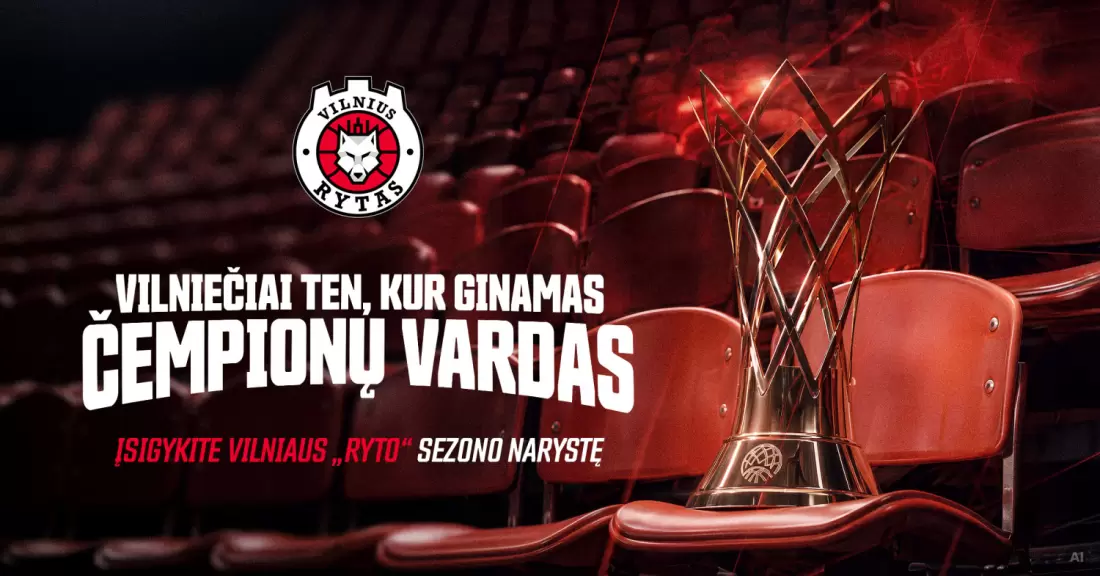 Pirkti bilietus Vilniaus Rytas rungtynių abonementas Vilnius, Arena Vilnius 2027 Birželis 20