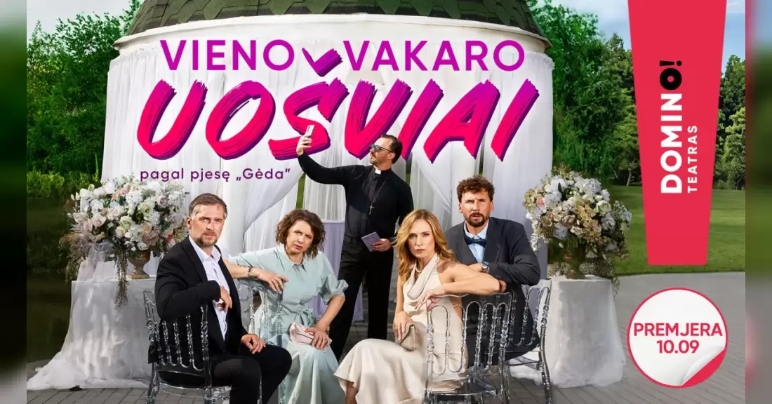 Pirkti bilietus DOMINO teatras | premjera VIENO VAKARO UOŠVIAI Kaunas, Kauno kultūros centro Girstučio padalinys Gruodis 09