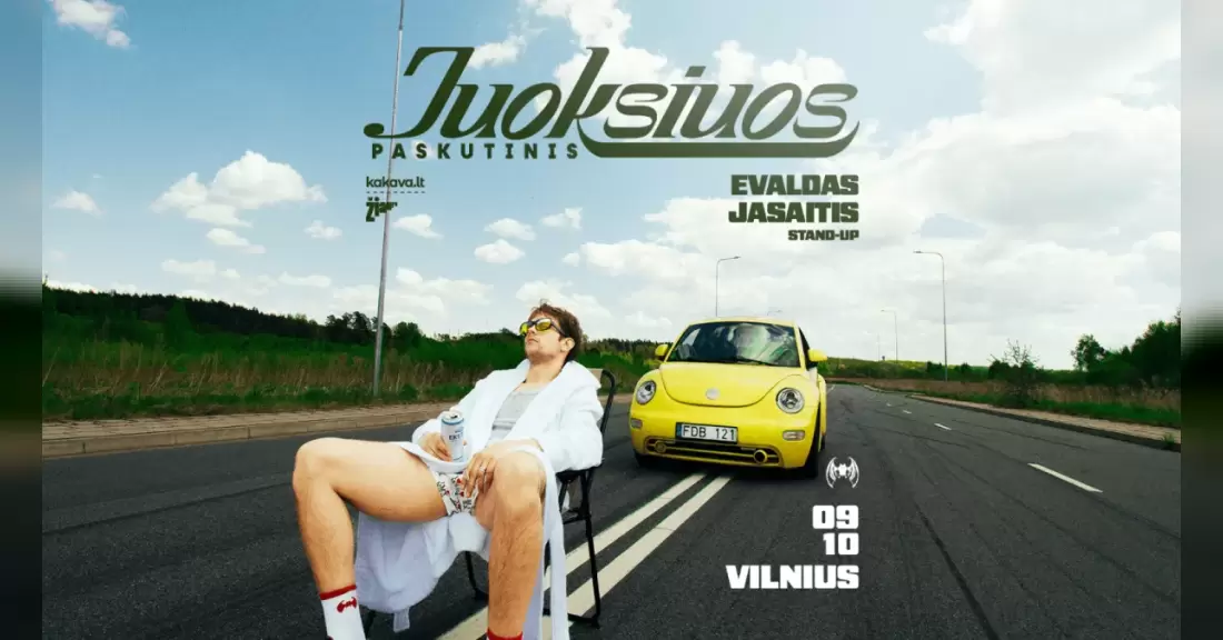 Pirkti bilietus EVALDAS JASAITIS | Stand-up | „Juoksiuos Paskutinis“ Vilnius, 7 Fridays Vingis Rugsėjis 10