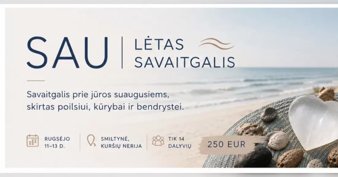 Pirkti bilietus SAU | LĖTAS SAVAITGALIS Klaipėda, Kuršių nerijos nacionalinio parko gamtos mokykla Rugsėjis 11-13