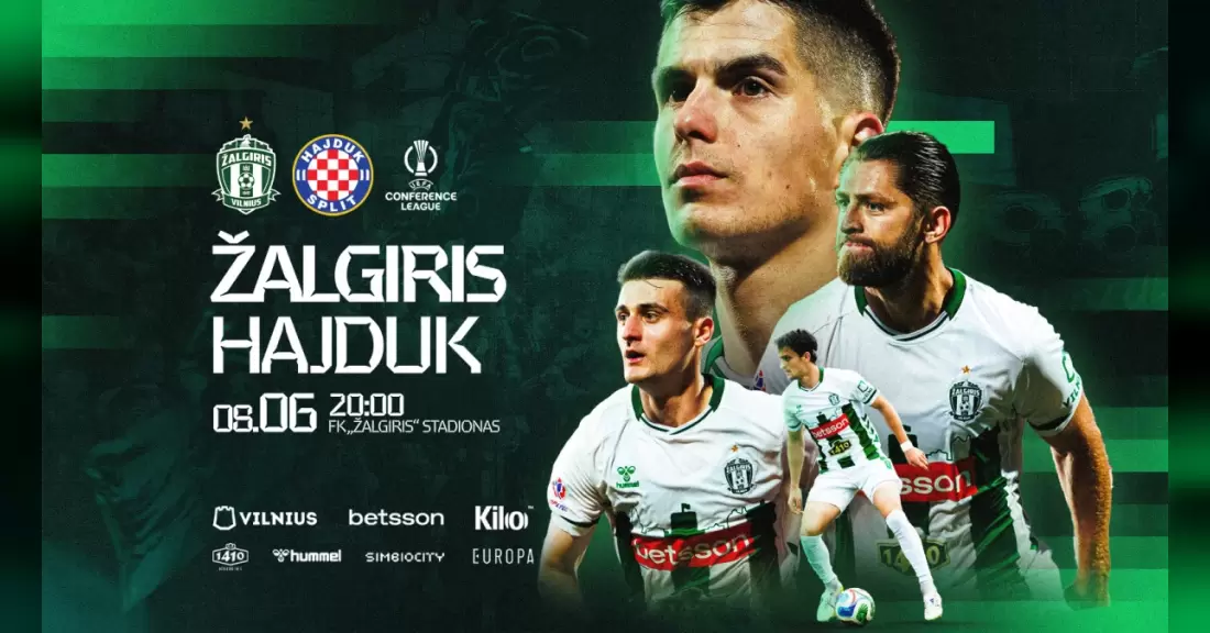 Buy tickets UEFA konferencijų lyga: „Žalgiris“ – Split ,,Hajduk“ Vilnius, Žalgirio namų stadionas August 06