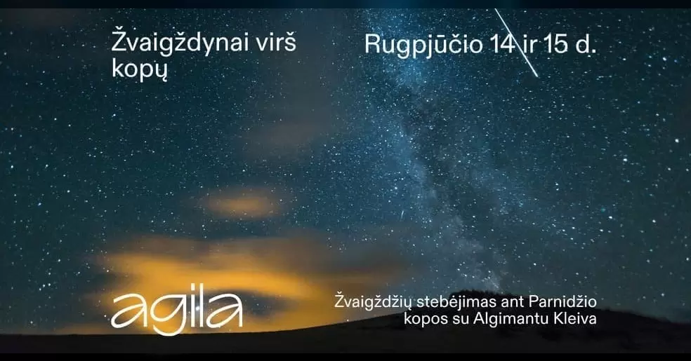 Pirkti bilietus Žvaigždžių stebėjimas ant Parnidžio kopos Neringa, Parnidžio kopa Rugpjūtis 14-15