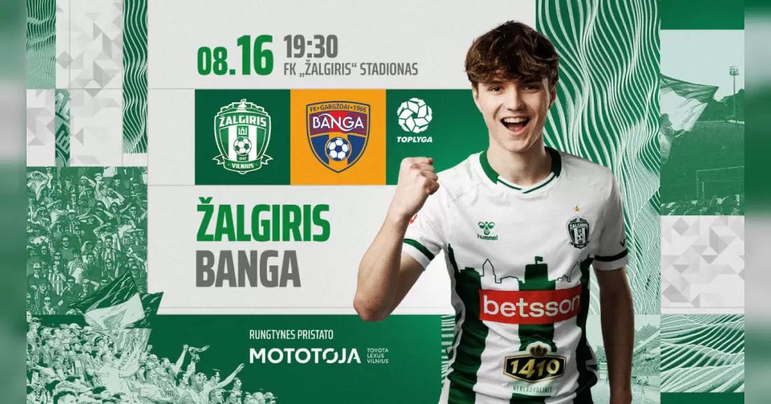 Pirkti bilietus Top lygos rungtynės: FK Žalgiris - Gargždų Banga Vilnius, Žalgirio namų stadionas Rugpjūtis 16