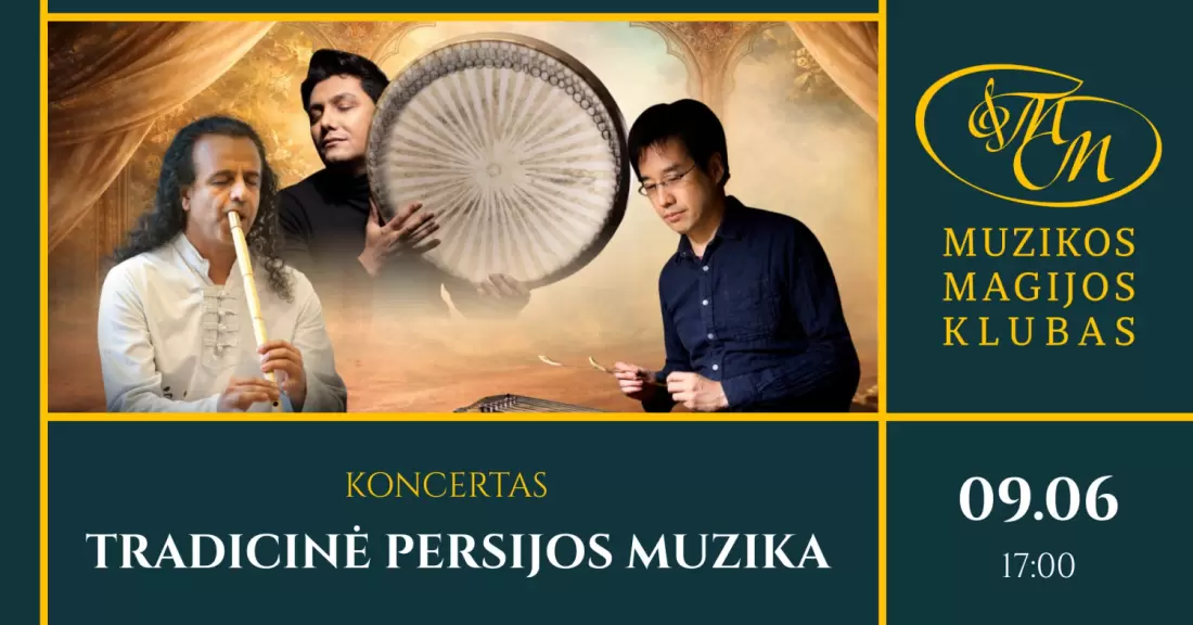Pirkti bilietus Tradicinė Persijos muzika | M. Tani, D. Rasouli, A. Emamgholi Vilnius, Muzikos magijos klubas Rugsėjis 06