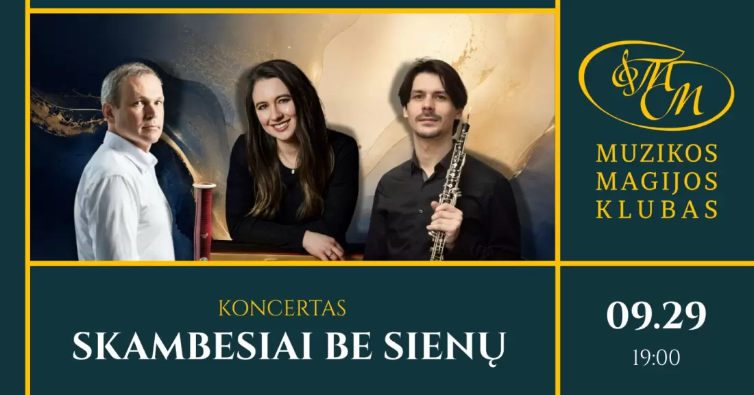 Pirkti bilietus Skambesiai be sienų | A. Puplauskis, U. Dičiūnas, A. Bramo Vilnius, Muzikos magijos klubas Rugsėjis 29