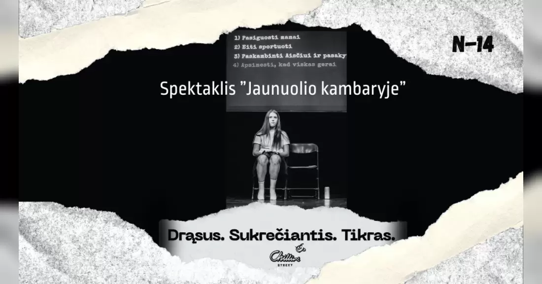 Pirkti bilietus Kauno jaunimo spektaklis „Jaunuolio kambaryje“ Kaunas, KKC / Kauno Kultūros Centras Lapkritis 18