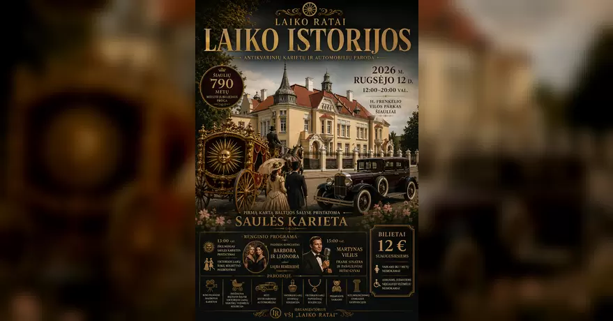 Pirkti bilietus Antikvarinių karietų ir automobilių paroda 