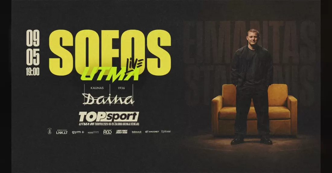 Pirkti bilietus Sofos UTMA LIVE. Eimantas Stanionis Kaunas, Daina | Kiemelis Rugsėjis 05