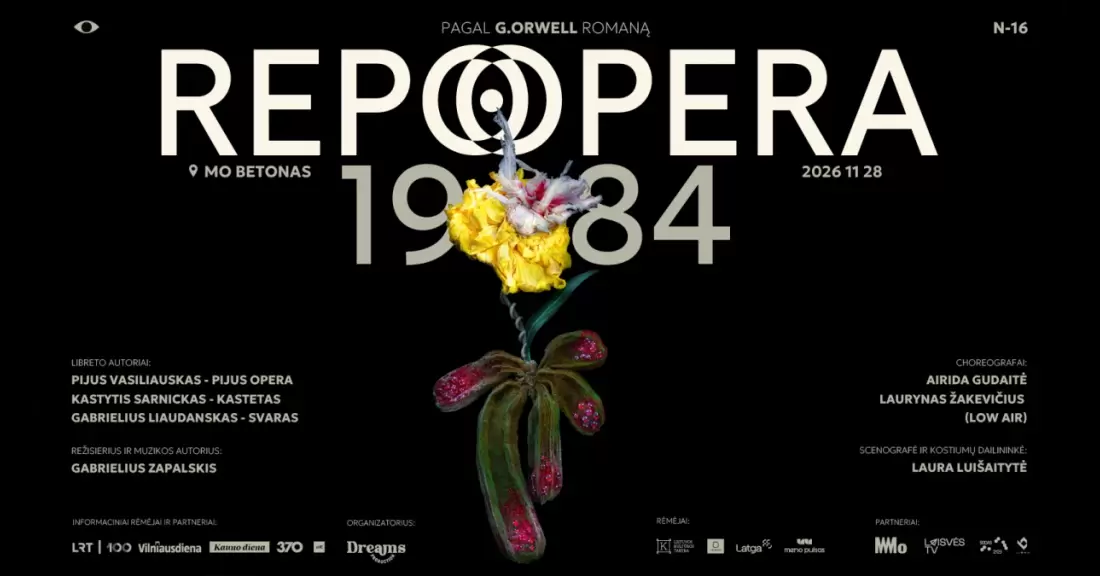 Pirkti bilietus REPO OPERA pagal G. Orwell „1984“ Vilnius, „MO Betonas“ Lapkritis 28