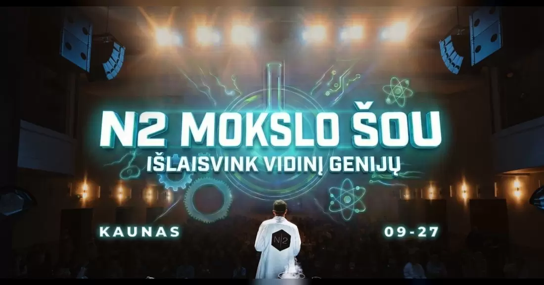 Pirkti bilietus N2 MOKSLO ŠOU KAUNE (Papildomas Seansas) Kaunas, Kauno kultūros centras Rugsėjis 27