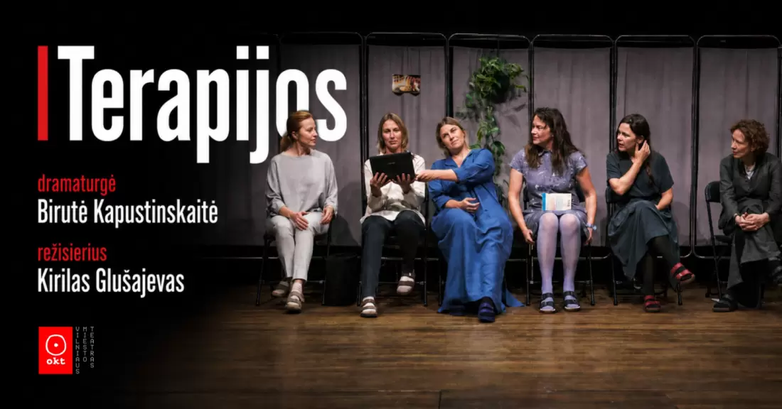 Pirkti bilietus OKT / Vilniaus miesto teatras: Terapijos (rež. Kirilas Glušajevas) | Palanga Palanga, Palangos Kurhauzo koncertų salė Rugsėjis 06