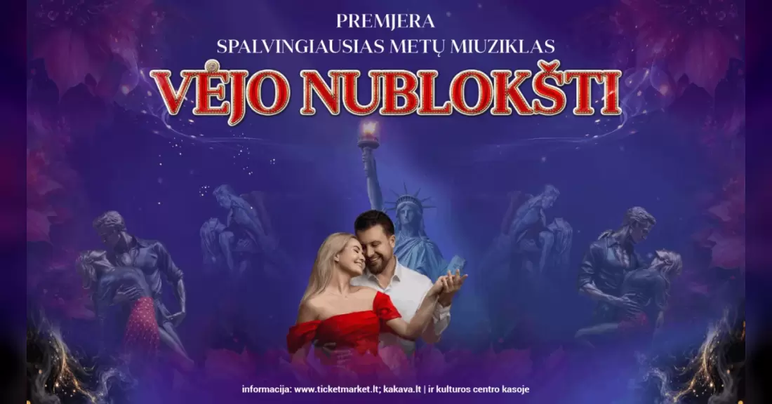 Pirkti bilietus Spalvingiausias metų miuziklas „Vėjo nublokšti“ Radviliškis, Radviliškio kultūros centras 2027 Vasaris 06
