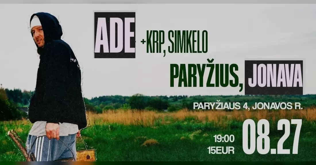 Pirkti bilietus ADE | KRP | SIMKELO — PARYŽIUS Šalūgiškiai, Paryžius Rugpjūtis 27