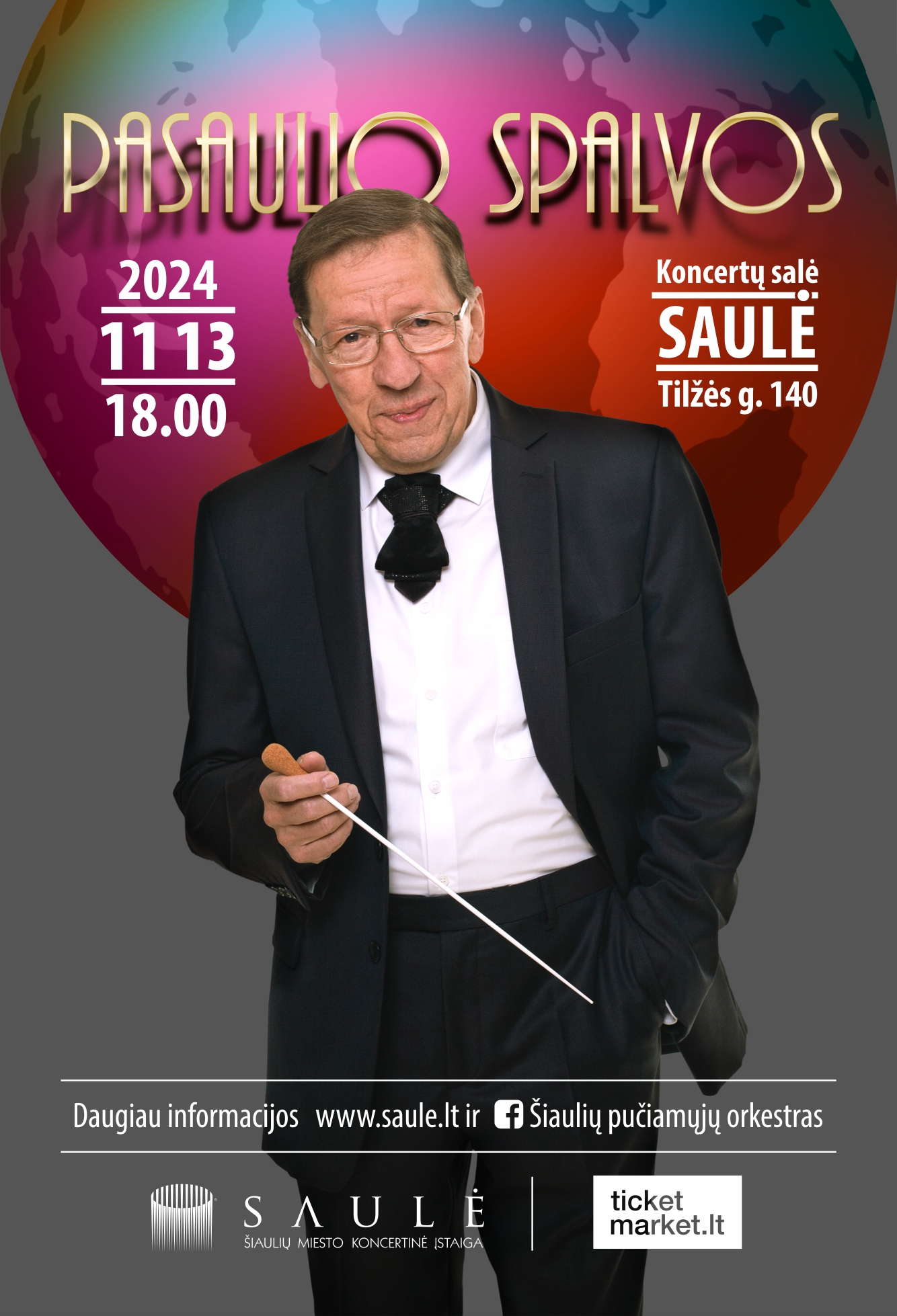 Pirkti bilietus Koncertas „PASAULIO SPALVOS“ Šiauliai, Šiaulių koncertų salė Saulė Lapkritis 13