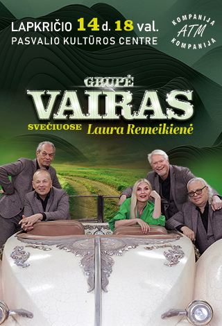 Buy tickets Grupė VAIRAS Pasvalys, Pasvalio kultūros centras November 14