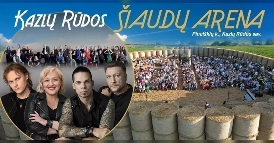 Pirkti bilietus Kazlų Rūdos Šiaudų arena/ Nuo roko iki operos Kazlų Rūdos savivaldybė, PJ6G+9Q Pinciškės Rugpjūtis 14