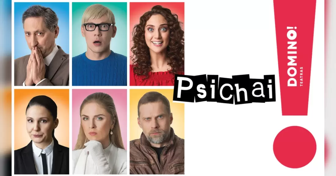 Pirkti bilietus DOMINO teatras | komedija PSICHAI Raseiniai, Raseinių rajono kultūros centras Lapkritis 05