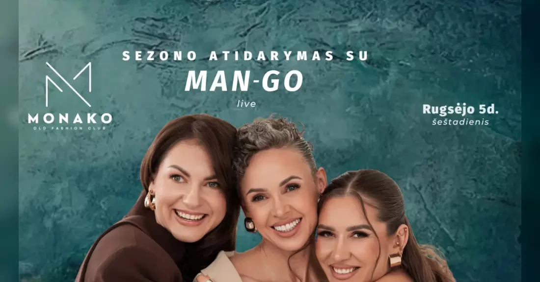 Pirkti bilietus Monako klubo sezono atidarymas su MAN-GO Vilnius, Monako Old Fashion Club Rugsėjis 05-06