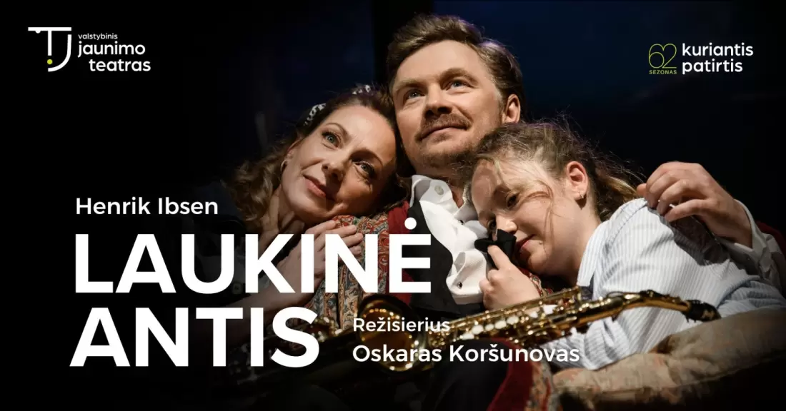 Pirkti bilietus LAUKINĖ ANTIS. Rež. Oskaras Koršunovas Vilnius, Valstybinis jaunimo teatras Gruodis 23