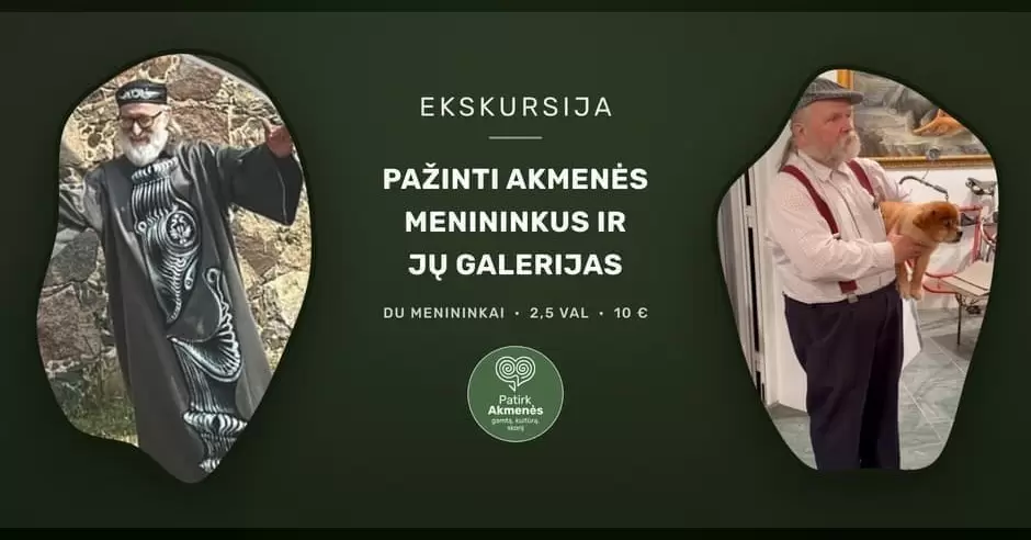 Pirkti bilietus 2026.08.23 Ekskursija pažinti Akmenės menininkus ir jų galerijas Akmenė, Dariaus ir Girėno gatvė 11A Rugpjūtis 23