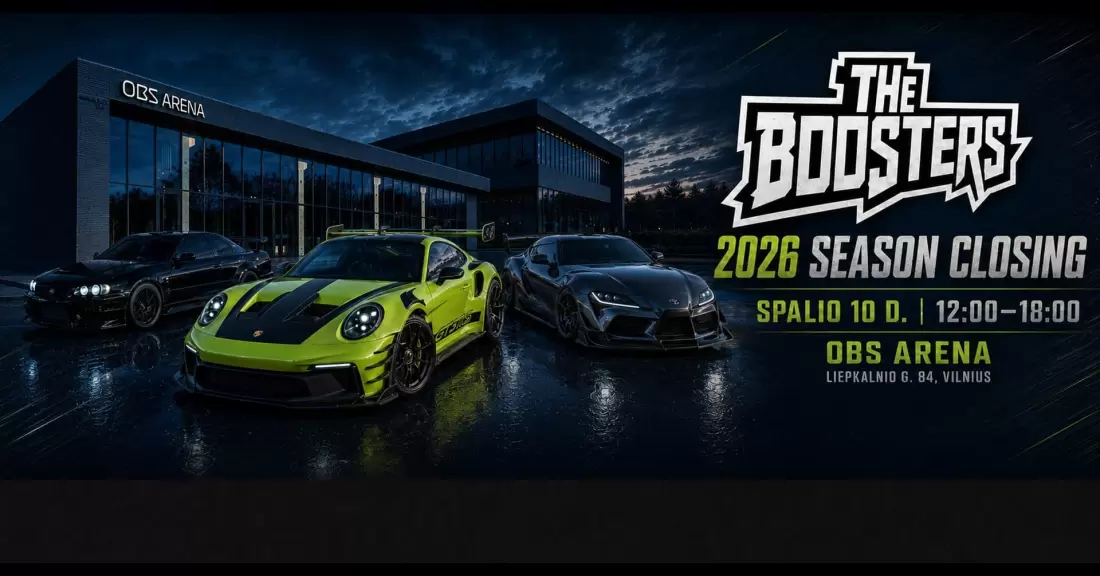Pirkti bilietus THE BOOSTERS 2026 SEASON CLOSING Vilnius, OBS Arena Spalis 10