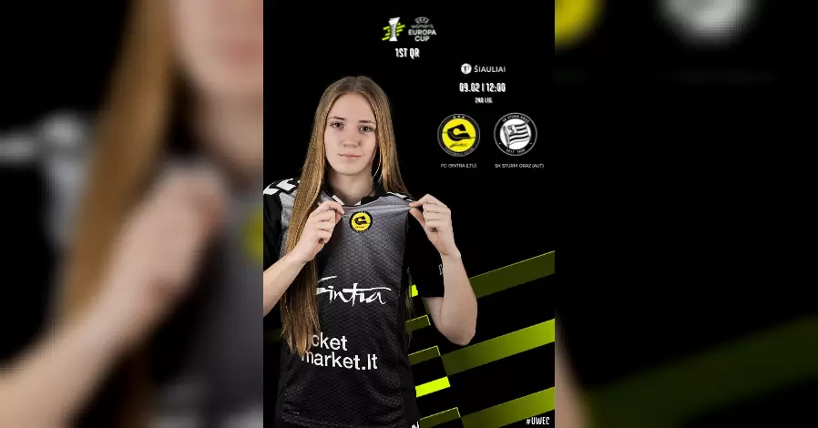 Pirkti bilietus UEFA moterų Europos taurės pirmo atrankos etapo rungtynės: FC Gintra – SK Sturm Graz Šiauliai, Šiaulių m. sav. stadionas Rugsėjis 02