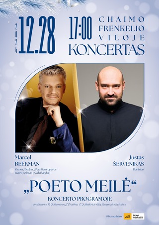 Pirkti bilietus Šventinis koncertas “Poeto meilė” Šiauliai, Chaimo Frenkelio vila Gruodis 28