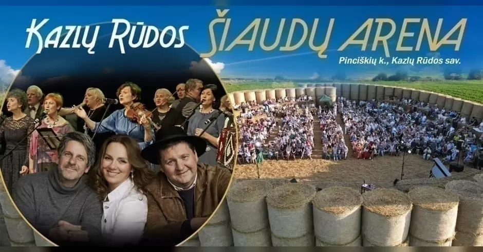 Pirkti bilietus Kazlų Rūdos Šiaudų arena/ Vai žydėkit linai... Amžinas Paulius Širvys Kazlų Rūdos savivaldybė, PJ6G+9V Pinciškės Rugpjūtis 21