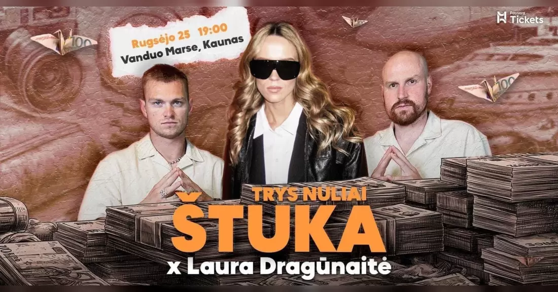 Pirkti bilietus Hiparikai x Laura Dragūnaitė | TRYS NULIAI ŠTUKA Žemaitkiemis, Vanduo Marse Rugsėjis 25