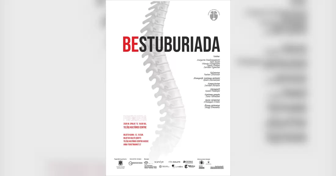 Pirkti bilietus PREMJERA | „Bestuburiada“ Telšiai, Telšių kultūros centras Spalis 07