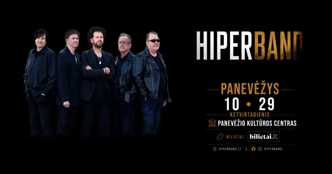 Купить билеты HIPERBAND - KAI VISA SALĖ DAINUOJA | Panevėžys Panevėžys, Panevėžio kultūros centras Октябрь 29