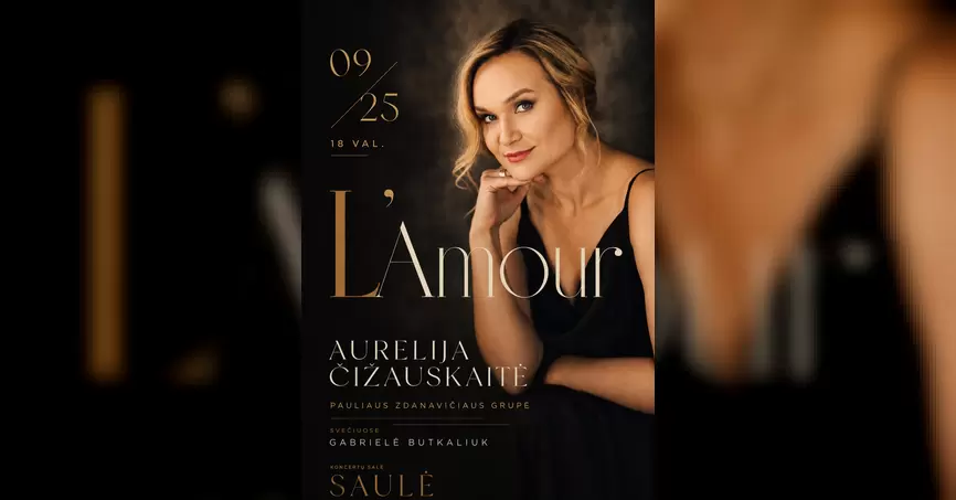 Pirkti bilietus L'AMOUR | Kino muzikos ir miuziklų vakaras Šiauliai, Šiaulių koncertų salė Saulė Rugsėjis 25