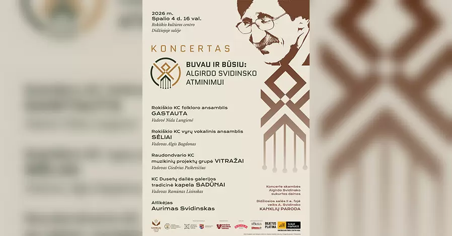 Pirkti bilietus BUVAU IR BŪSIU: koncertas Algirdo Svidinsko atminimui Rokiškis, Rokiškio kultūros centras Spalis 04