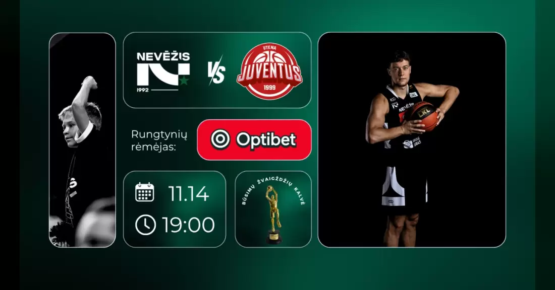 Pirkti bilietus LKL rungtynės: Kėdainių „Nevėžis“ – Utenos „Juventus“ Kėdainiai, Kėdainių arena Lapkritis 14