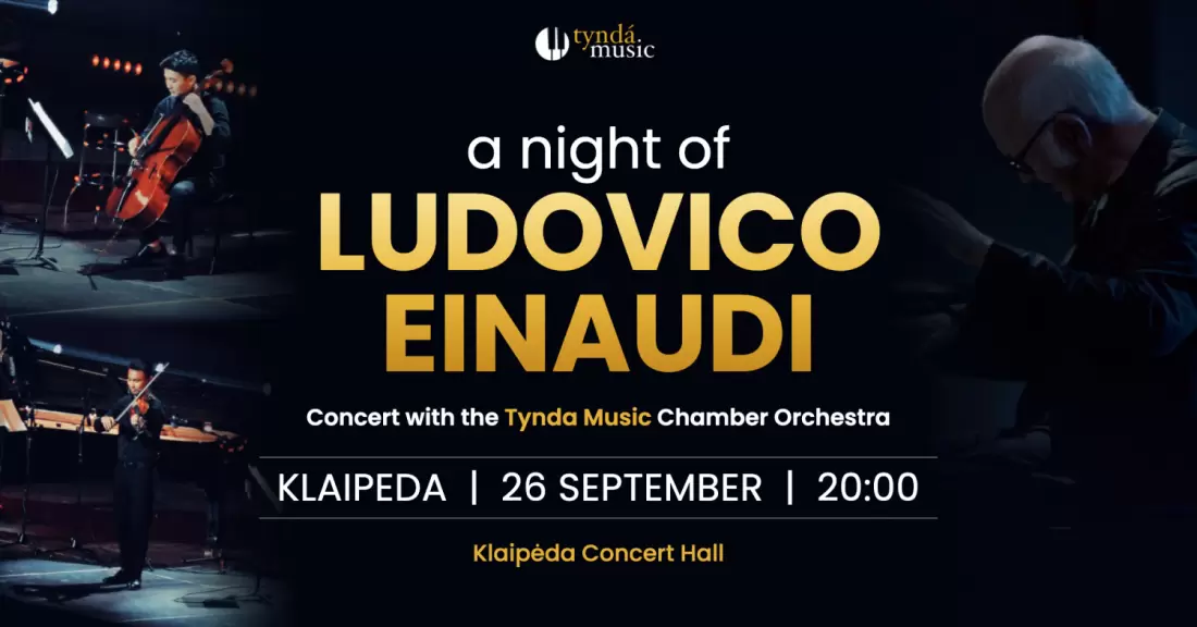 Pirkti bilietus Tynda Music - Ludovico Einaudi Tribute | Klaipėda Klaipėda, Klaipėdos koncertų salė Rugsėjis 26