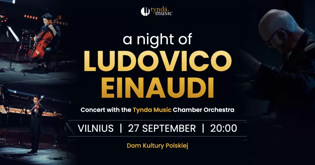 Pirkti bilietus Tynda Music - Ludovico Einaudi Tribute | Vilnius Vilnius, Vilniaus lenkų kultūros namai Rugsėjis 27