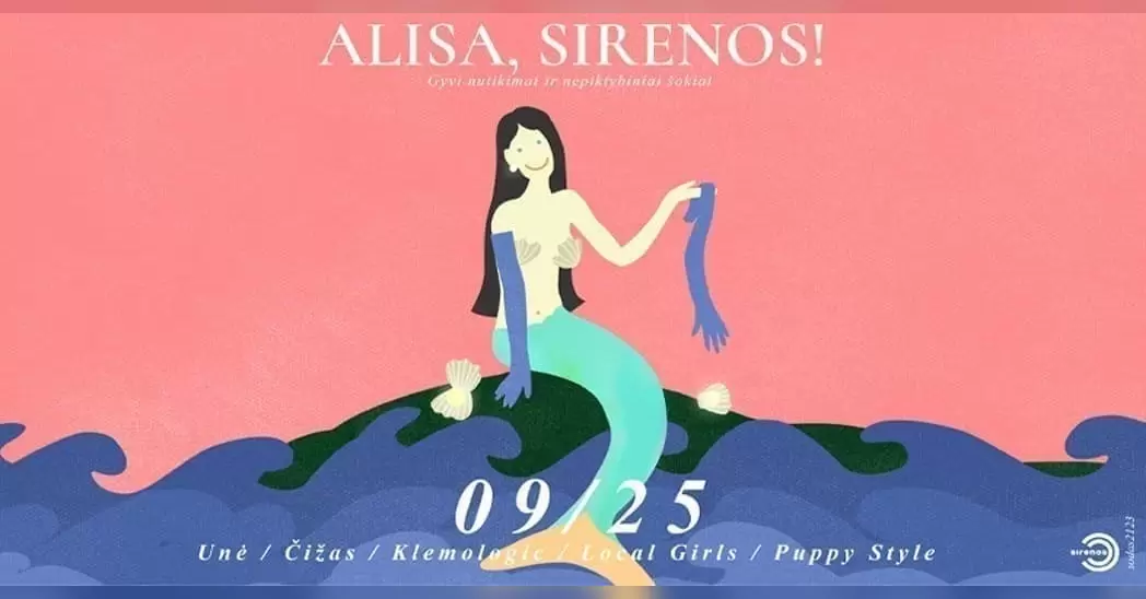 Pirkti bilietus Alisa, sirenos! Vilnius, Kultūros kompleksas SODAS2123 Rugsėjis 25-26