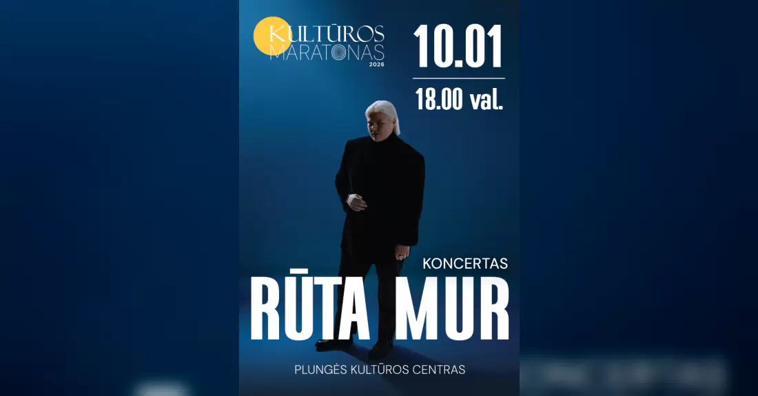 Pirkti bilietus KULTŪROS MARATONAS | RŪTA MUR Plungė, Plungės kultūros centras Spalis 01