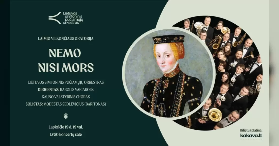 Pirkti bilietus LAIMIO VILKONČIAUS ORATORIJA „NEMO NISI MORS“ Vilnius, LVSO koncertų salė Lapkritis 19