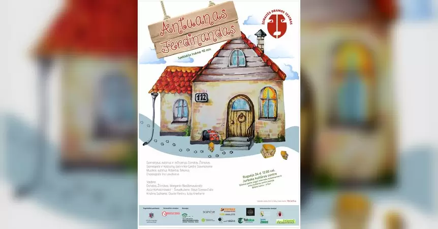 Pirkti bilietus Spektaklis vaikams „Antuanas Ferdinandas“ Jurbarkas, Jurbarko kultūros centras Rugsėjis 24
