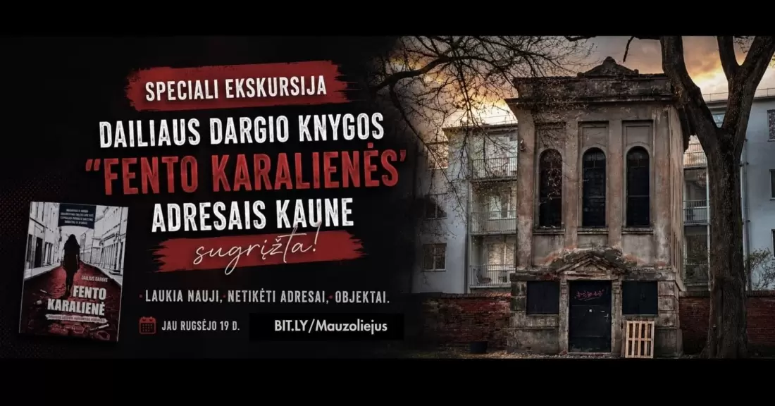 Pirkti bilietus EKSKURSIJA DELUXE: Kauno Naujamiestis su „Fento Karalienės“ autoriumi Dailiumi Dargiu Kaunas, M. Daukšos gatvė Rugsėjis 19
