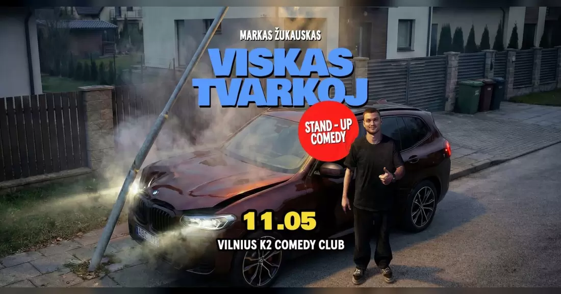 Pirkti bilietus Markas Žukauskas “Viskas Tvarkoj” Stand up Vilnius Vilnius, K2 Comedy Club Lapkritis 05