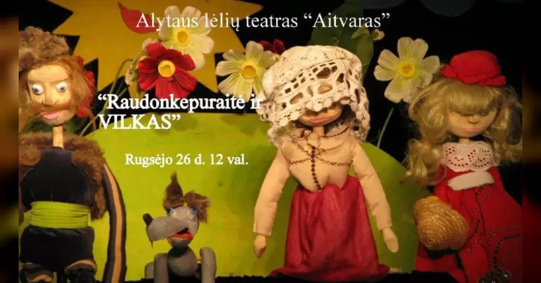 Pirkti bilietus Spektaklis „Raudonkepuraitė ir vilkas“ Alytus, Lėlių kambarys Rugsėjis 26
