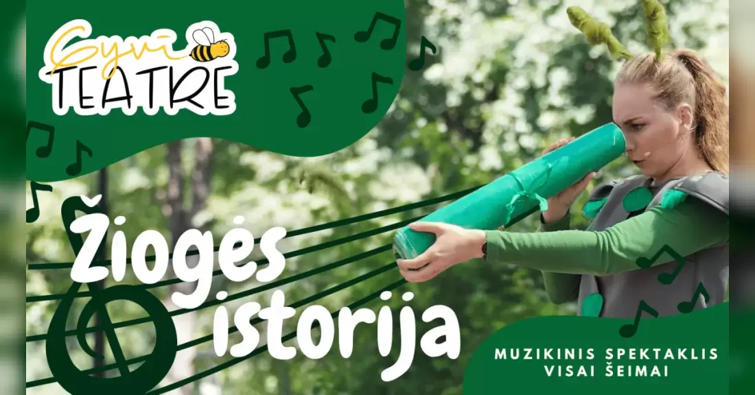 Pirkti bilietus Muzikinis spektaklis vaikams „Žiogės istorija“ | GyviTeatre | Vilnius Vilnius, GyviTeatre NAMAI Rugsėjis 05