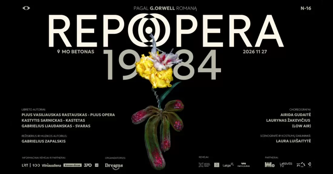 Pirkti bilietus REPO OPERA pagal G. Orwell „1984“ Vilnius, „MO Betonas“ Lapkritis 27