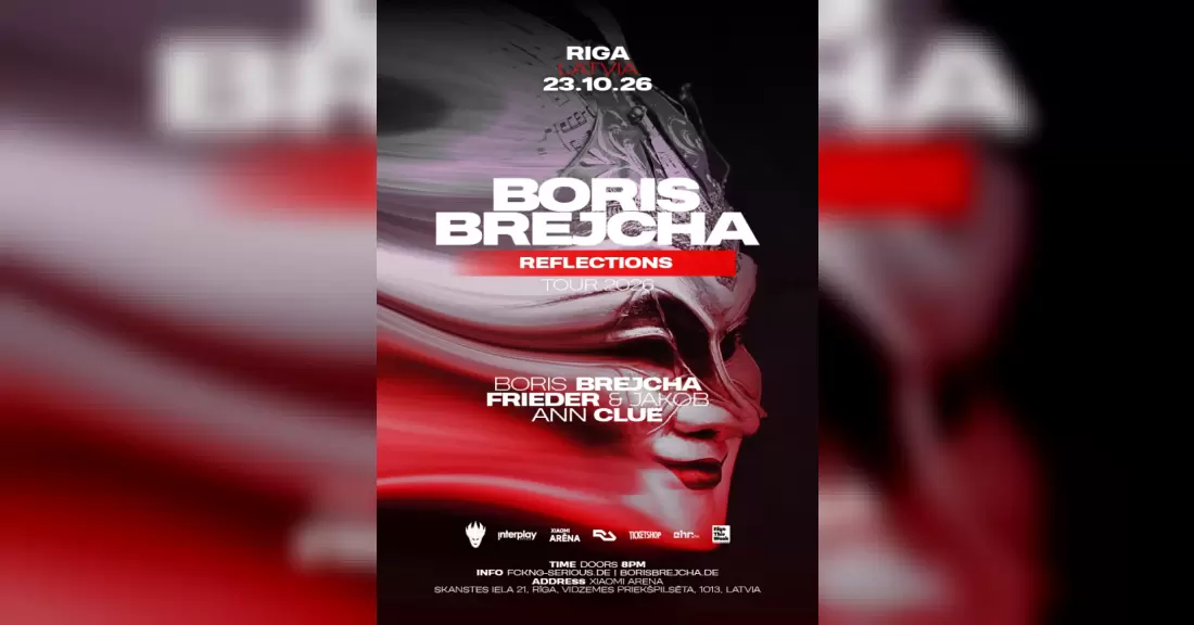 Pirkti bilietus BORIS BREJCHA “REFLECTIONS TOUR” LATVIA 2026 Rīga, Xiaomi Arēna Spalis 23