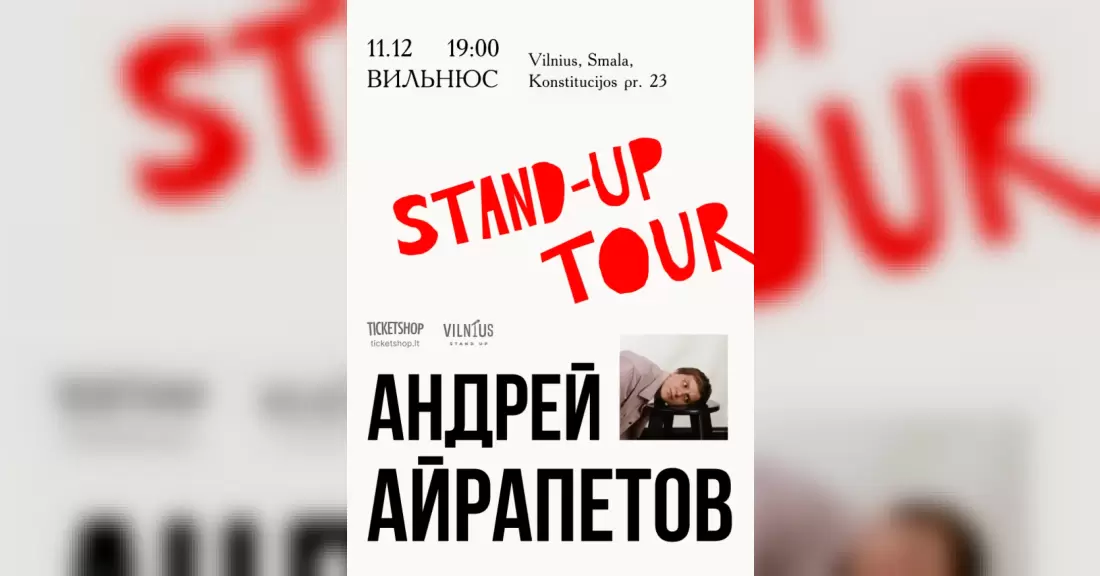 Pirkti bilietus Андрей Айрапетов | VILNIUS Vilnius, SMALA Lapkritis 19