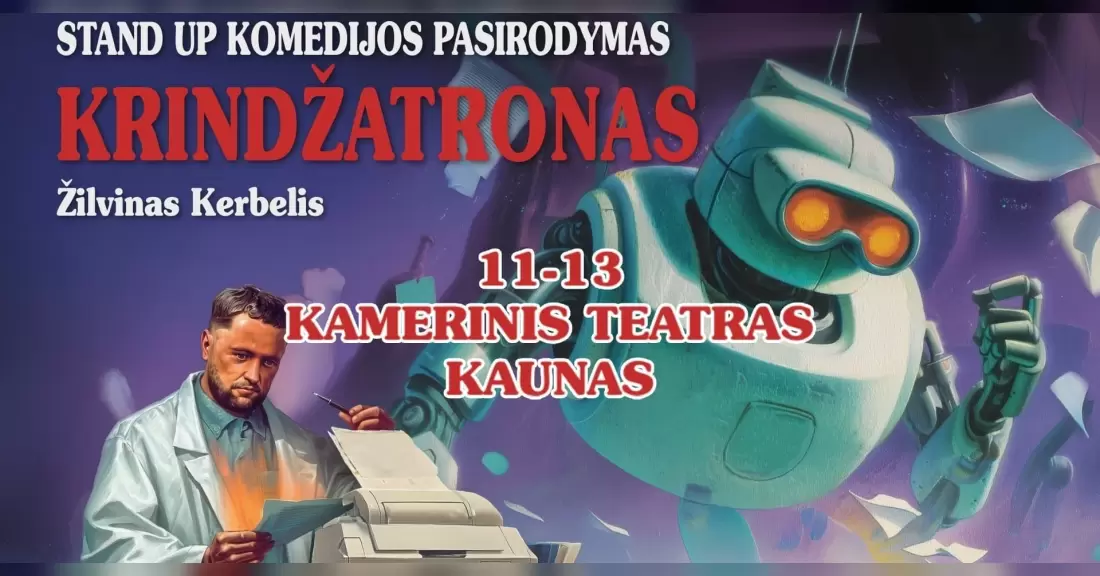 Pirkti bilietus Žilvinas Kerbelis | STAND UP | KRINDŽATRONAS [KAUNAS] Kaunas, Kauno kamerinis teatras Lapkritis 13